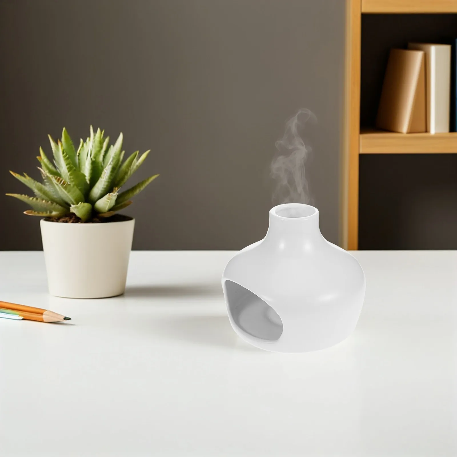 Ceramic Palo Santo Sage Burner Incense Holder Porcelain Aromatherapy Decorative Home Office Smudge Tray Incense Holder