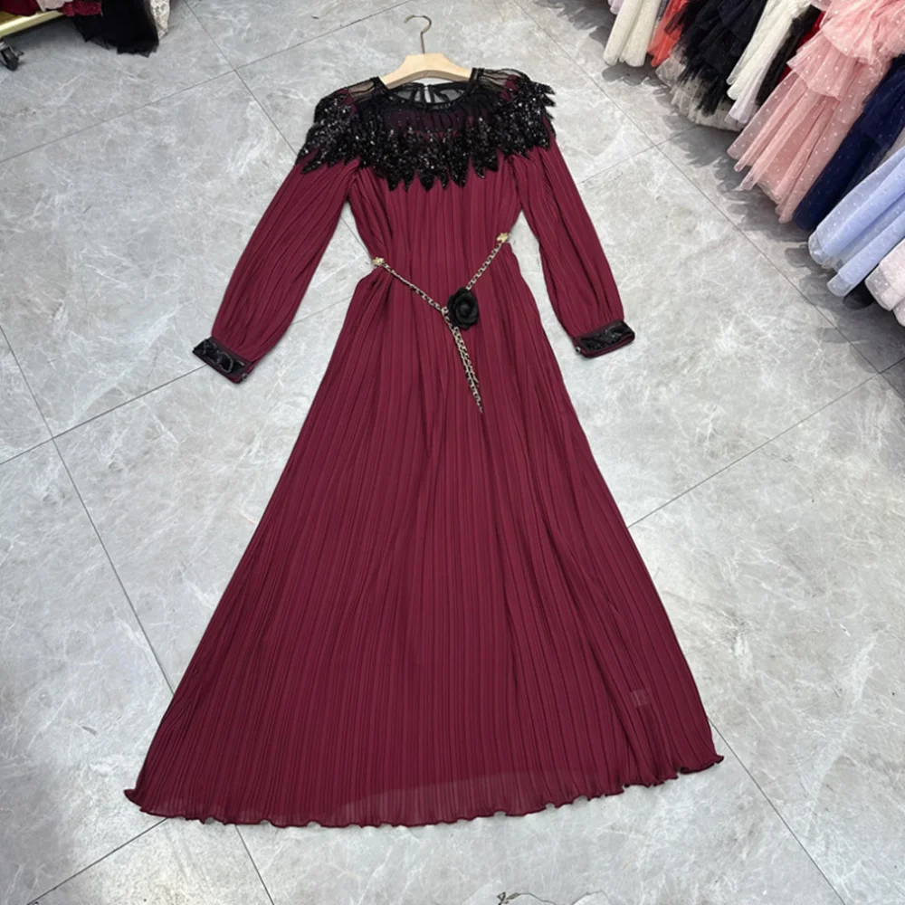 

2024 New Luxury Elegant Big Diamonds Bandage Beaded Evening Party Split Dress for Women Birtdhay Clubwear Prom Robe
