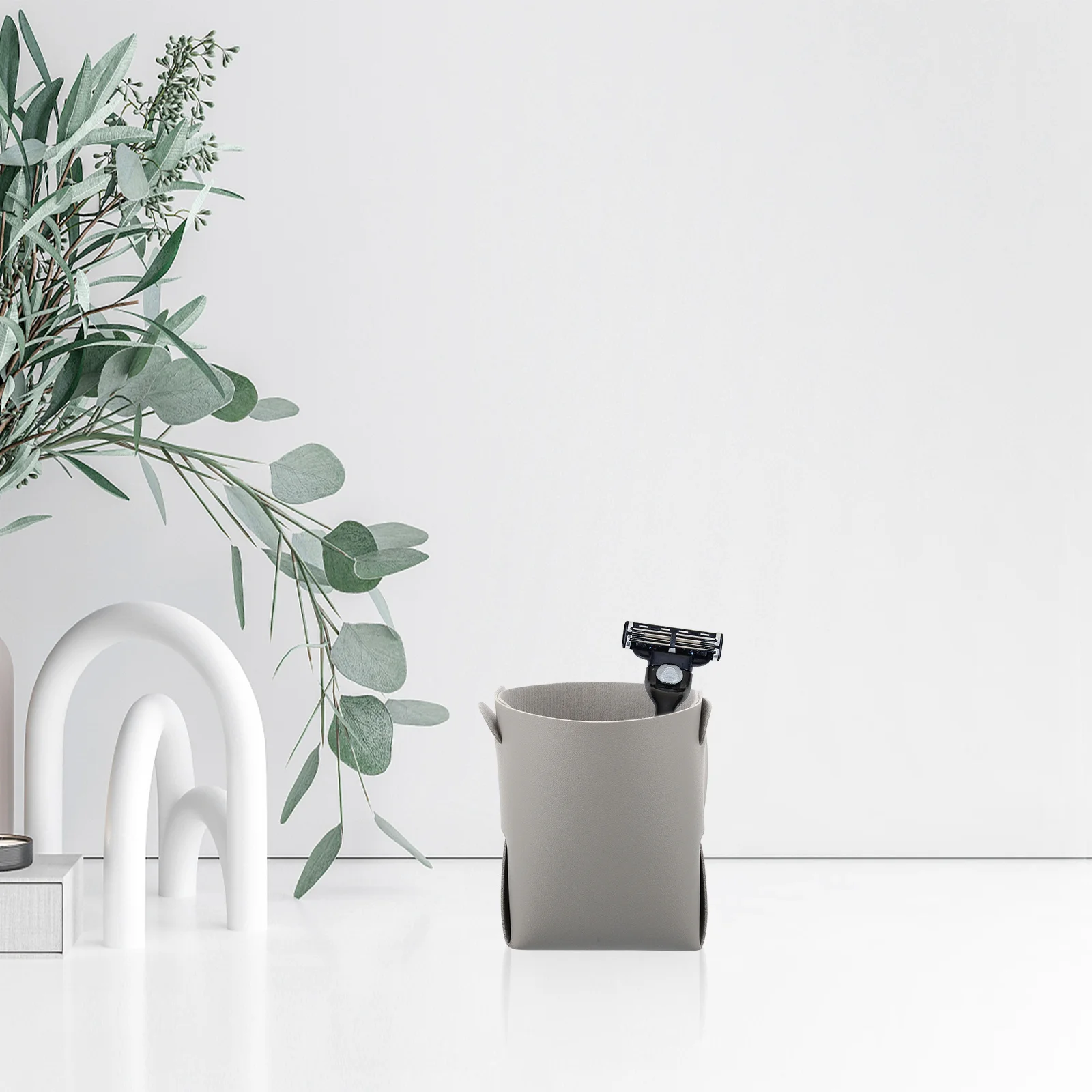 

Desktop Sundries Holder Foldable Makeup Storage Box PVC Organizer for Skin Care Jewelry Desktop Sundries Holder