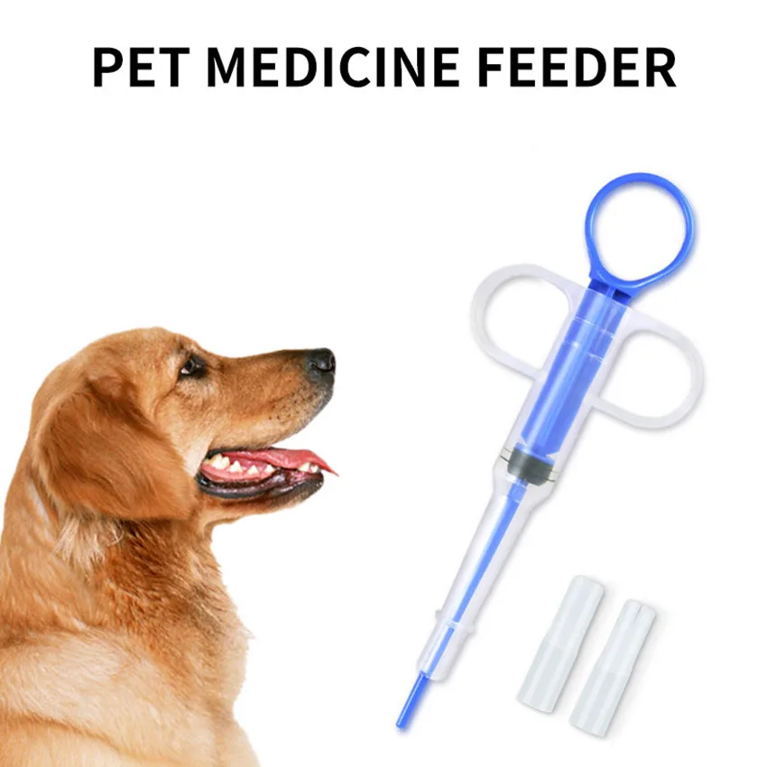 موزع أدوية الحيوانات الأليفة أنبوب إبرة أنبوب دفع تغذية المياه للقطط والكلاب عصا تغذية حقن المياه
