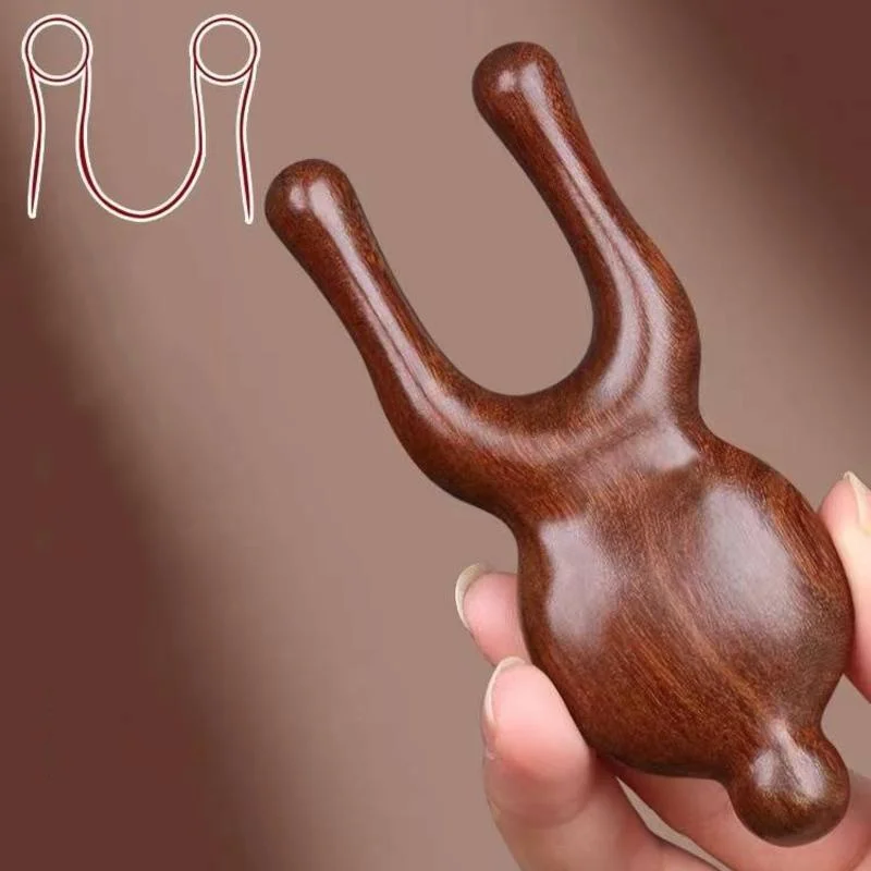 天然白檀多機能マッサージツール鼻目耳顔治療かっさ経絡経穴マッサージ疲労を軽減