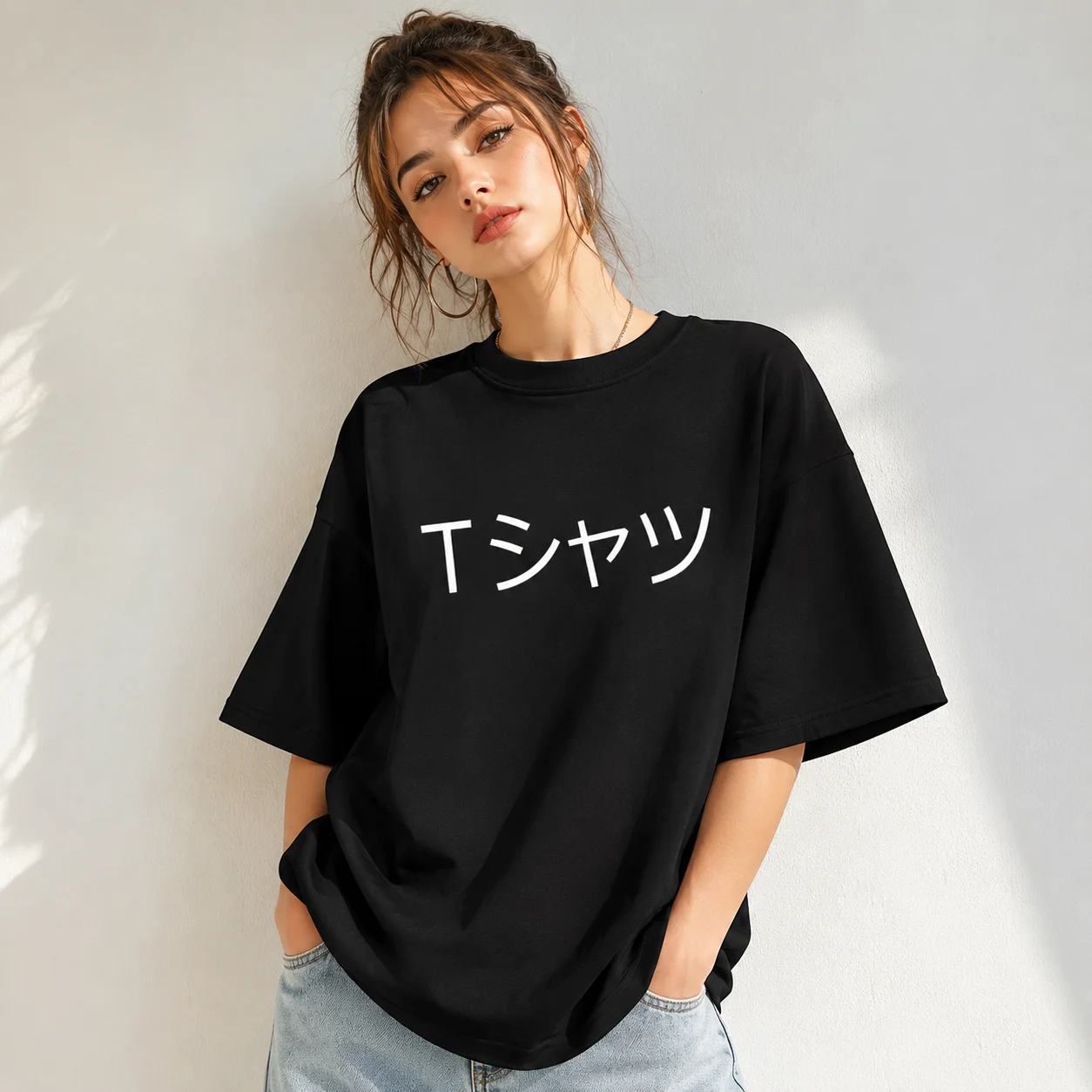 Anime Hero Printed Women's Short Sleeve Breathable Round Neck Casual Top Full Math Loose Fashion Cotton T-shirt Size Up