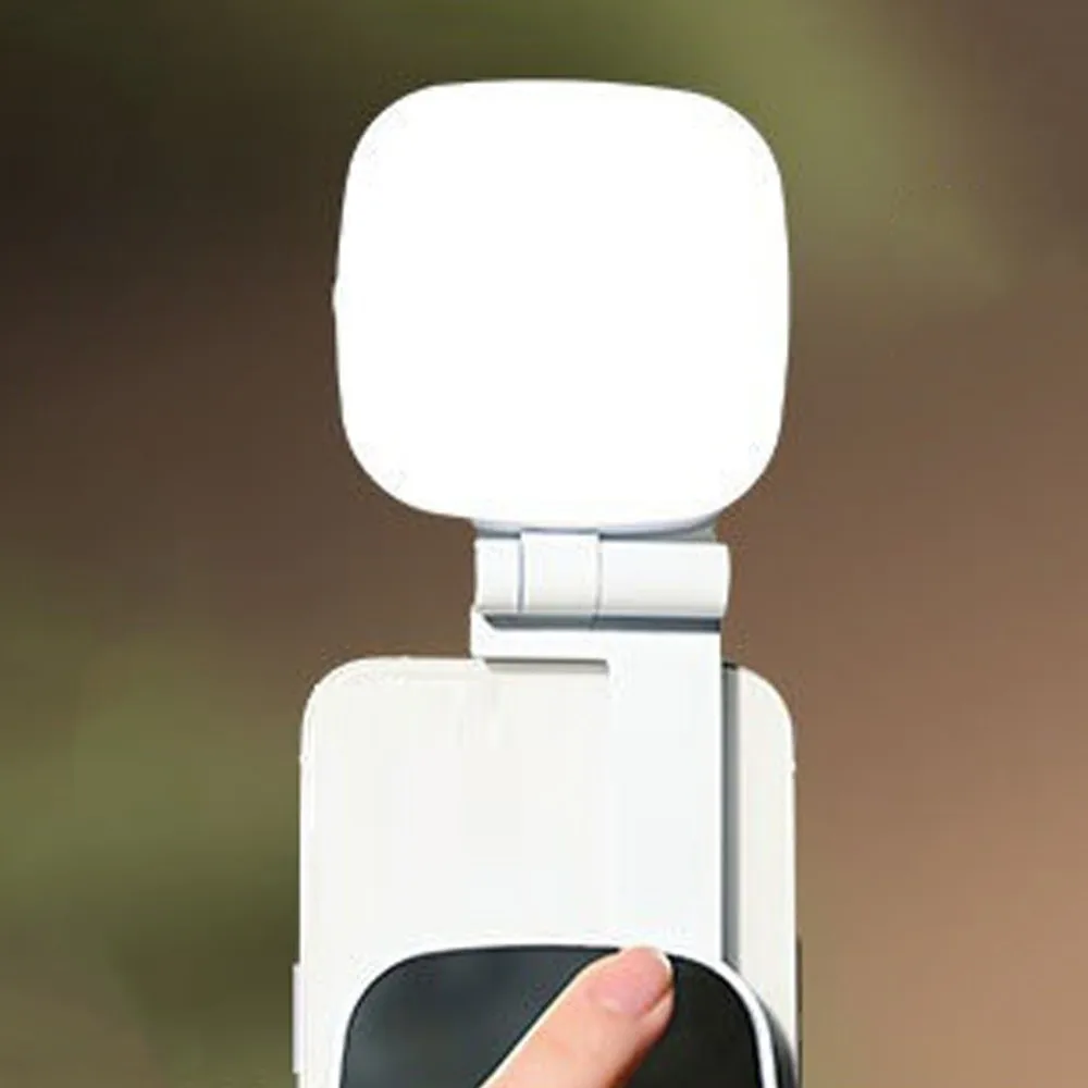 360° Rotation Magnetic Phone Selfie Light 3 Color with Makeup Mirror Mobile Phone Fill Light Portable Detachable