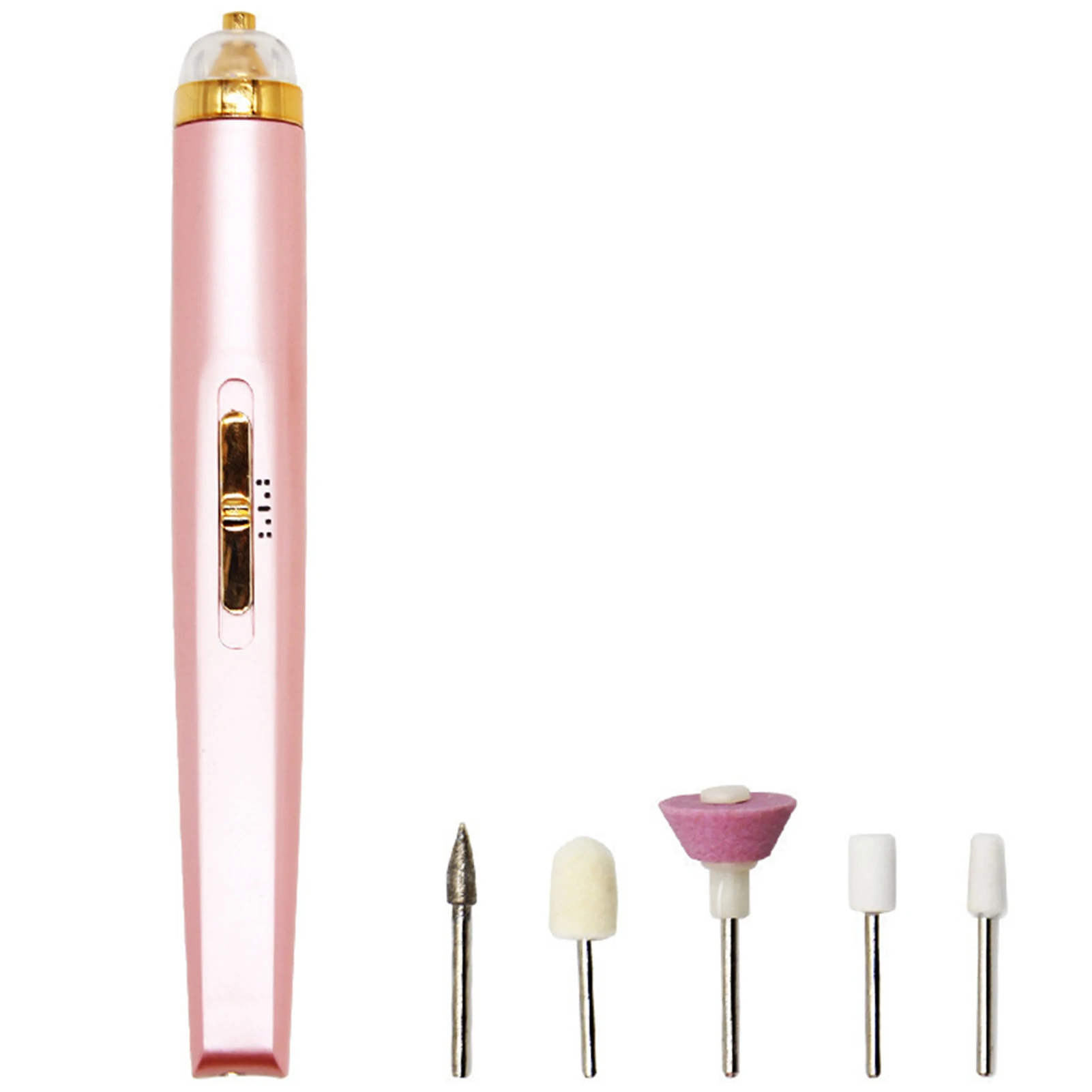 Broca elétrica para unhas 5 em 1, lixa de unha, polidor, pedicure, kit de manicure para unhas dos pés e dos pés, salão de beleza, uso doméstico