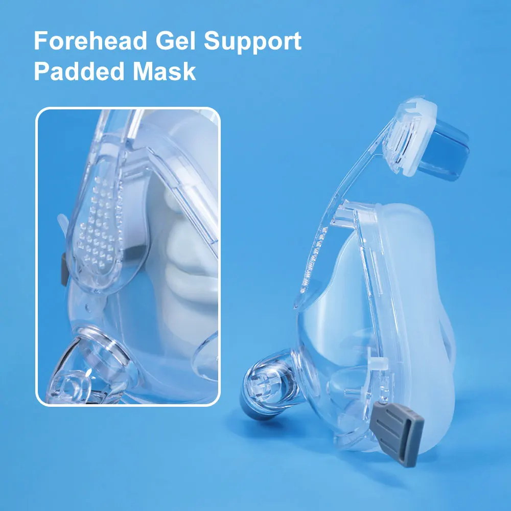 Nasal CPAP Mask with Headgear and Tube Silicon Gel Cushions for Auto CPAP Bipap Machine Sleep Apnea Anti Snoring CPAP Nasal Mask