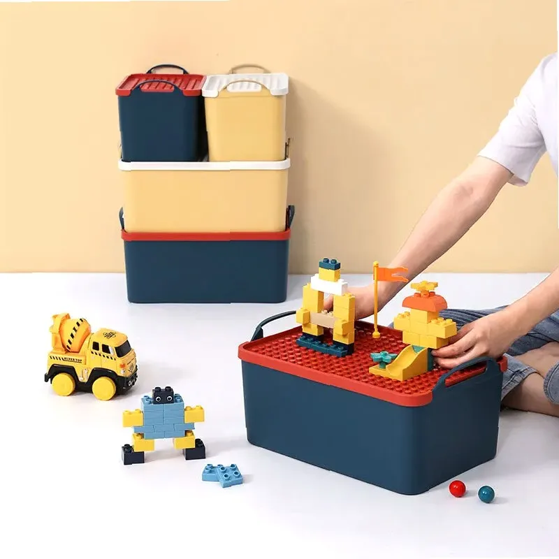 Storage Box for Lego With Lid Toy Building Block Parts Organizer Box Small Particle Classification Building Block Top Cover