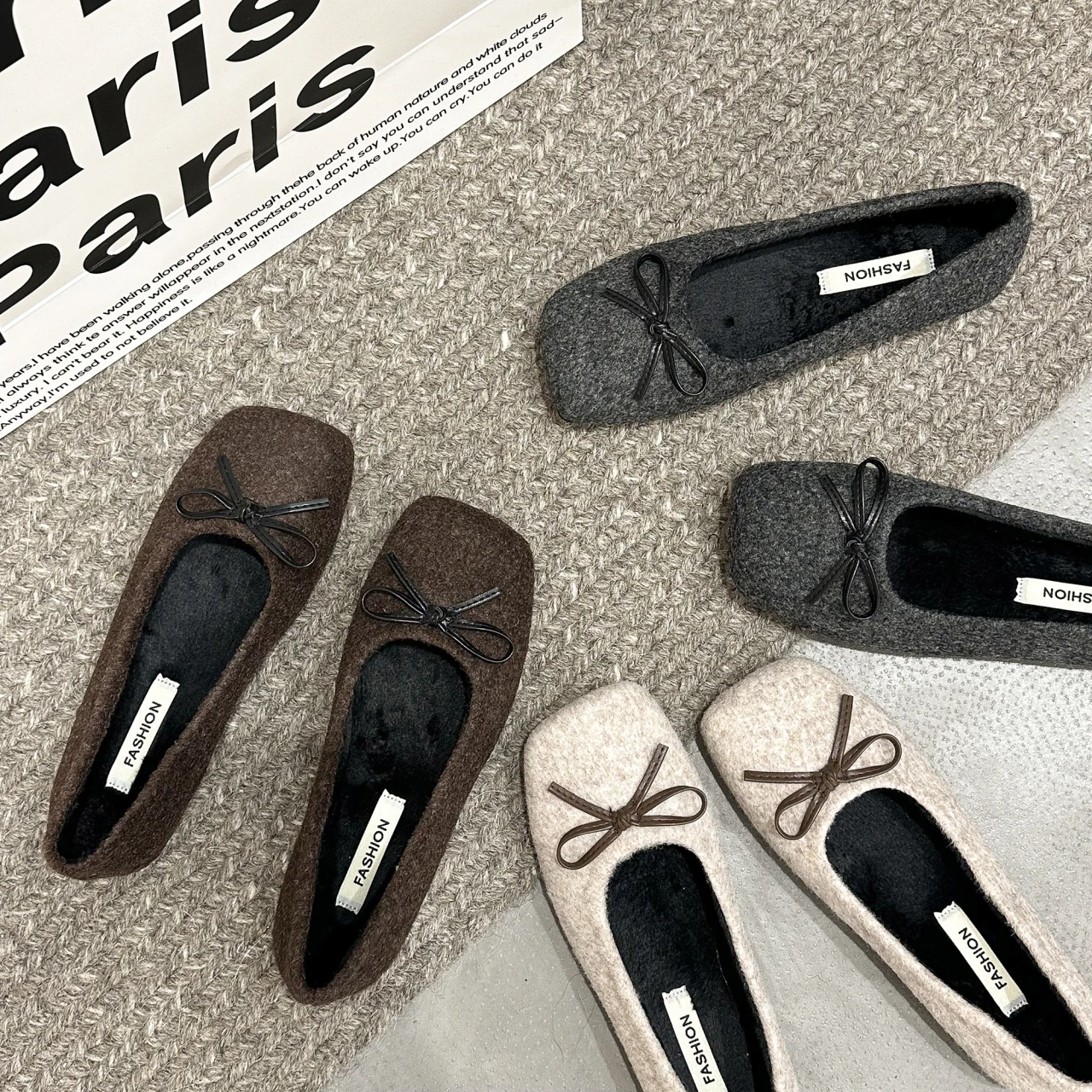 

Неглубокие женские мягкие женские туфли на плоской подошве с круглым носком и обувью, шлепанцы, модные женские балетки с узлом-бабочкой, танцевальная обувь