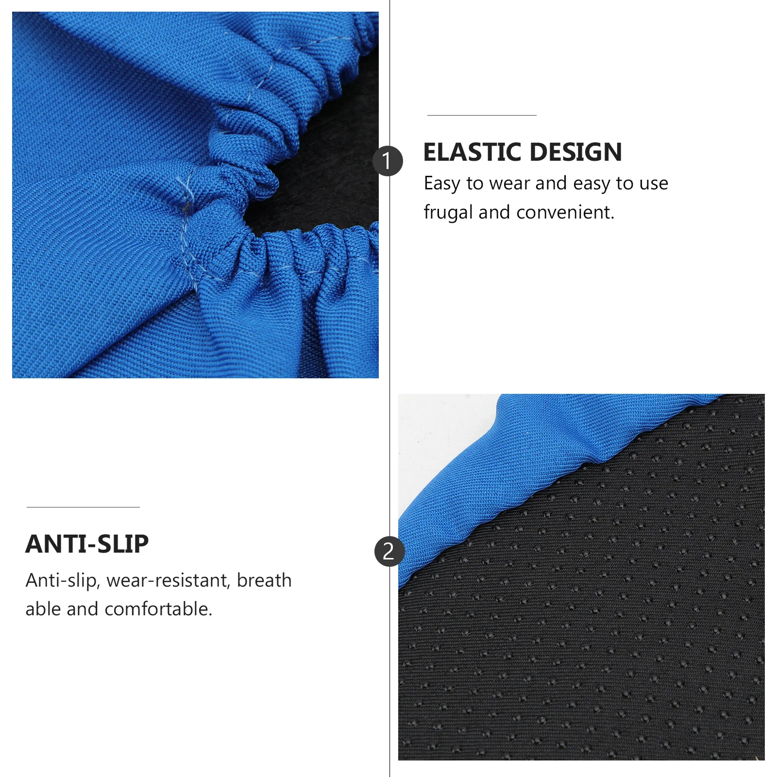 

3Pairs Anti-Slip Shoe Covers Washable Reusable Non-Slip Cloth Footwear Protectors for Home Factory Clean Room Indoor Use