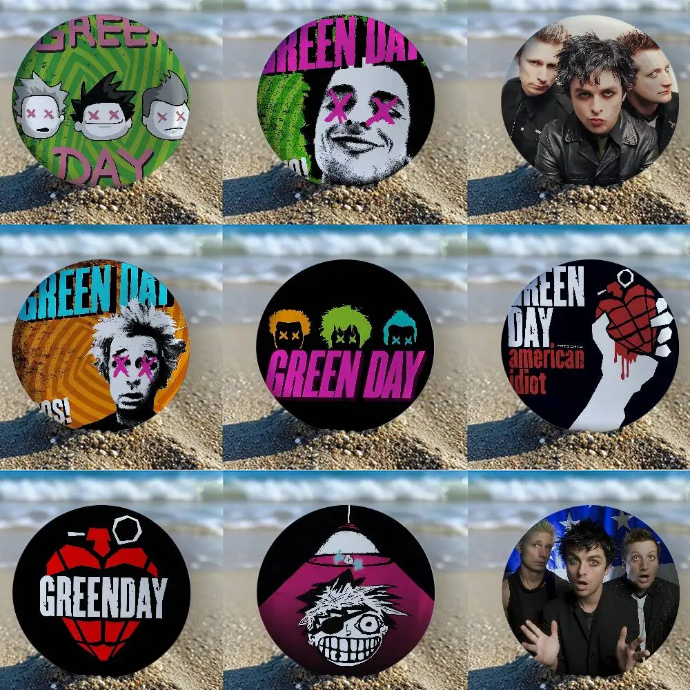 Band H-Greenday-W Abzeichen Weißblech Soft Button Pin Brosche Metall Abzeichen Custom Schmuck Zubehör Hut Tasche Revers