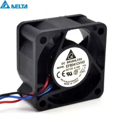 For Delta EFB0412VHD -R00 / FOO 12V 0.18A Double-ball 2 3wire 4020 40MM 4CM Cooling Fan