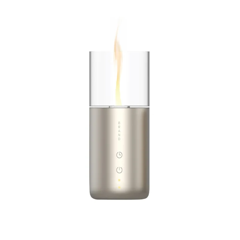 2023 Nieuwe Usb Cool Mistmaker Mini Luchtbevochtiger Aromatherapie Nachtlampje Etherische Olie Aroma Vlam Diffuser