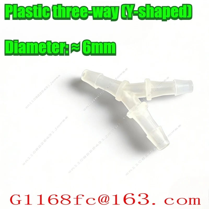 10pcs Plastic Three-way Treasure Tower Connector Y Water Distributor Splitter Three-way Hose Connector 6mm