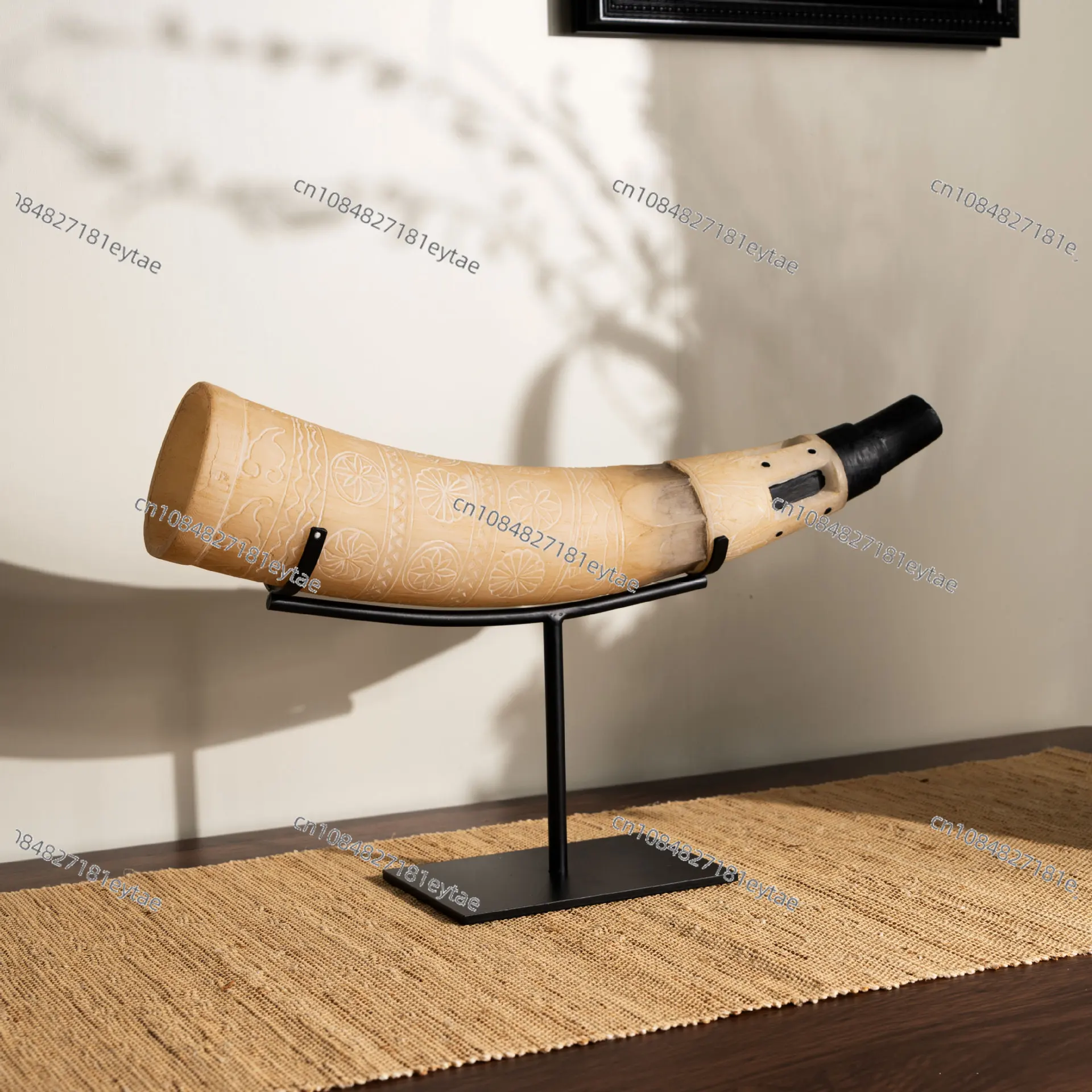 

Modern Vintage Art Handmade Ivory Stick Creative Decor for Desktop Entryway Home Showroom