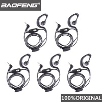 5pcs Baofeng BF-T1 Uv-3r Walkie Talkie Earpieces Two Way Radio Earphone Walkie-Talkie Headphone for T1 BF-9100 PTT 3R Woki Toki