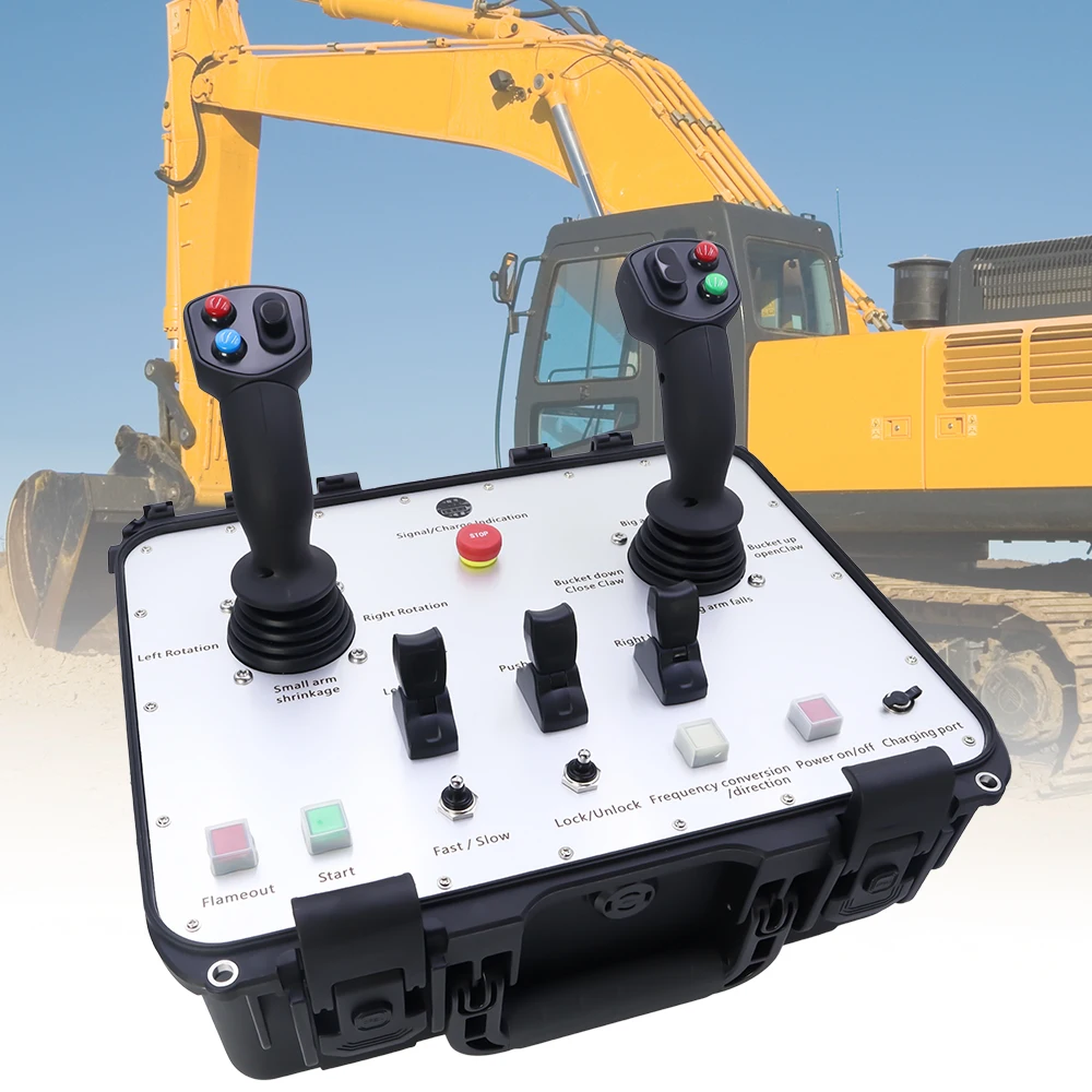Discount Vapour Proof IP67 Protection 5 Functions Joystick Control Hydraulic Manual Automatic Solenoid Valve Industrial Radio