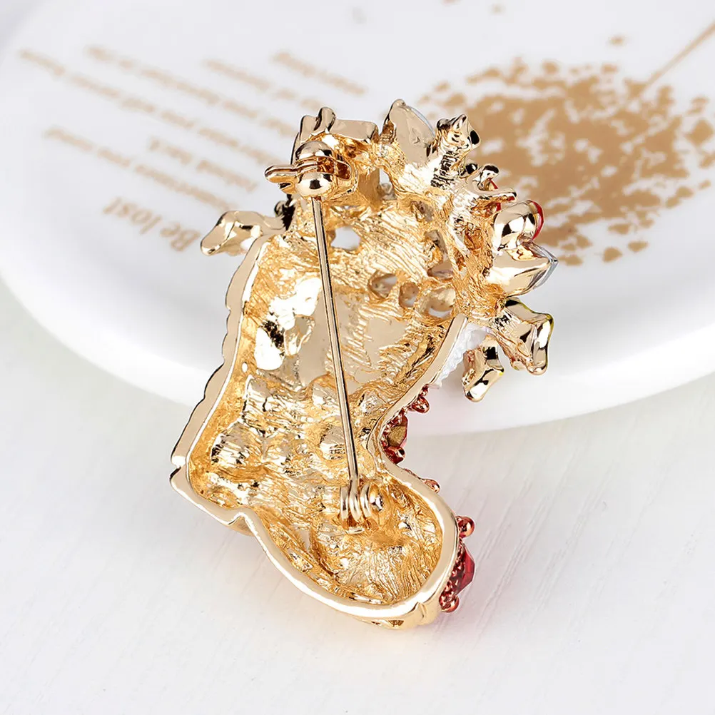 Pin Brooch Women Lapel Alloy Halloween Christmas Christmas Brooches Clothes Brooch Pins Christmas Brooch Set Boot Shaped Brooch