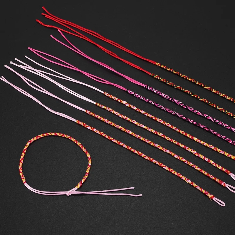 9Pcs Bracelets Brazilian Wire Braid Handmade Ethnic Multicolored   4