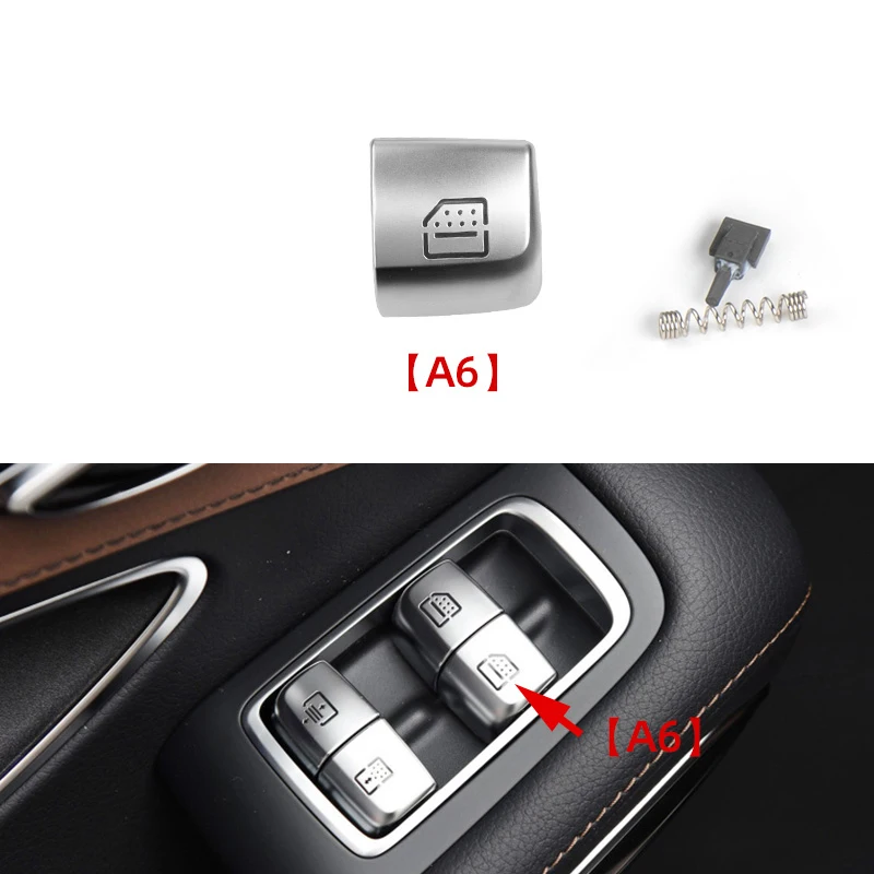 Reemplazo de tapa de cubierta de botón de interruptor de elevador de ventana Interior de coche para Mercedes Benz S E Class W222 W213 S320 S400 S450 S500 AMG