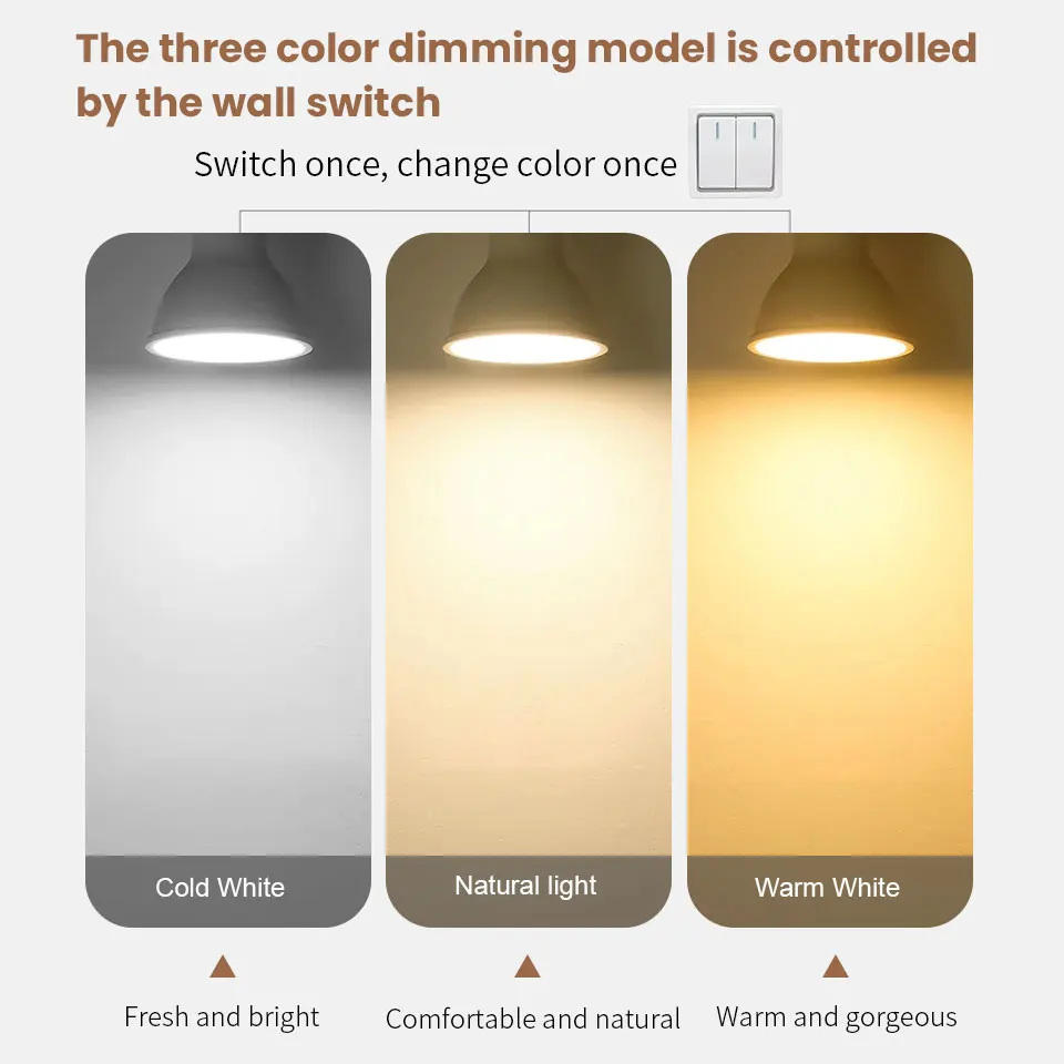 10 قطعة GU10 LED ضوء لمبة مصباح AC220V 3 واط 6 واط 9 واط 12 واط عكس الضوء Led الأضواء Led المصباح الكهربي لغرفة المعيشة إضاءة ديكورية المنزل