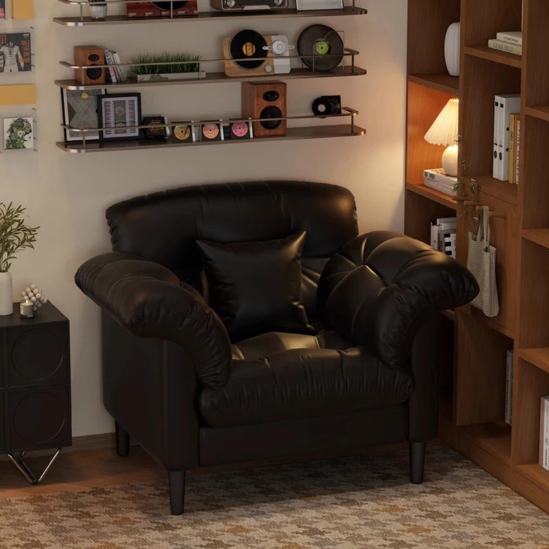 

Individual Reading Living Room Chairs Comfortable Sofa Leather Designer Living Room Chairs Modern Dresser Sillon Home Furniture