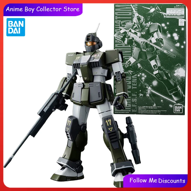 

BANDAI PB Model Kit MG 1/100 RGM-79SC GM Sniper Custom Tenneth A Jung's Action Figure Mobile Suit Toys for Boy Gift for Children