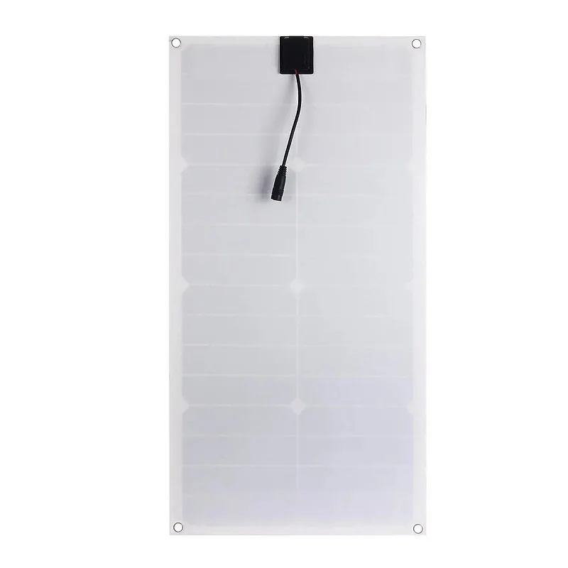 Carregador de painel solar semi flexível de 25 W com saída USB dupla DC para carregamento rápido de bateria de barco de carro de 12 V