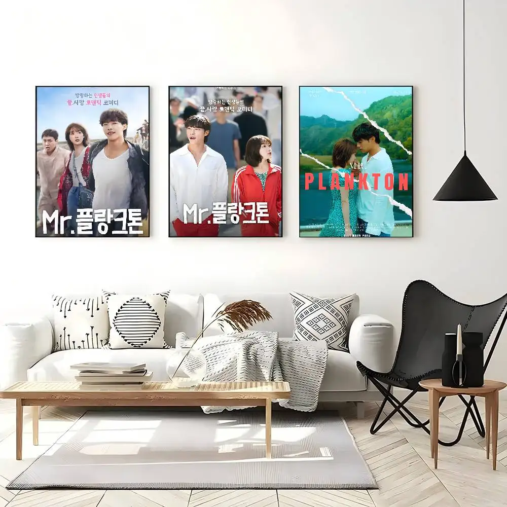 الدراما الكورية الشعبية السيد بلانكتون ورق أبيض ملصق HD جودة ملصق جدار الفن اللوحة غرفة الدراسة جدار ديكور