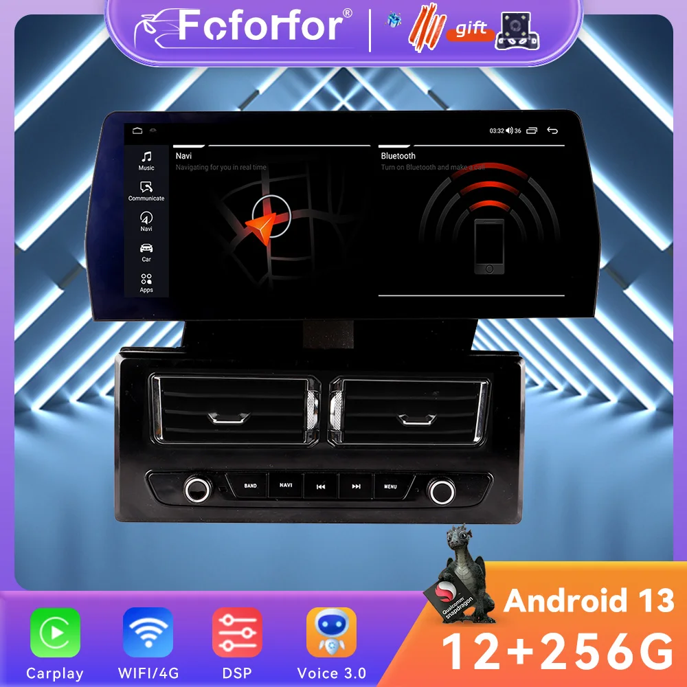 4G LTE Android13 Touch Screen For BMW 5 Series E39 2003-2009 Multimedia Car Radio Player Stereo GPS Navigation DSP Carplay WIFI