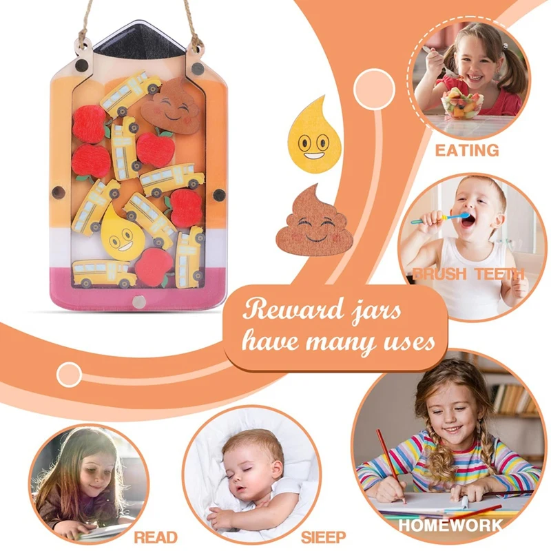 1 Set Reward Jar For Kids Classroom Reward Chart Themed Potty Training Rewards Behavior Chart