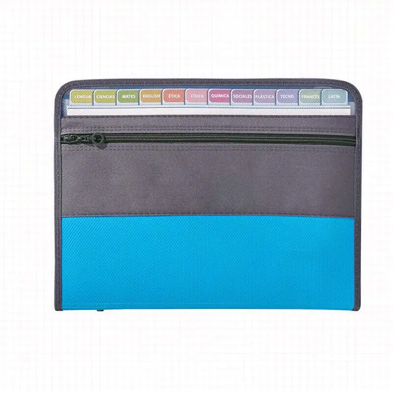 Expanding File Organizer 13 Pocket Accordion File Folder Document Organizer Expanding Zip File Folder With Zipper Closure Pouch