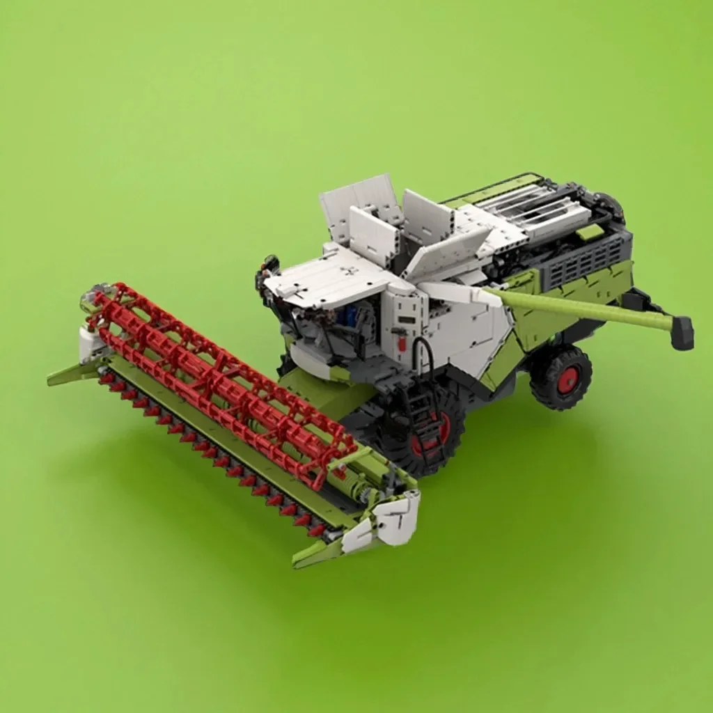 6965pcs MOC Claas Lexioned 8900 Combine Harvester Farm Equipment DIY Model Building Blocks Birthday Toys Gift