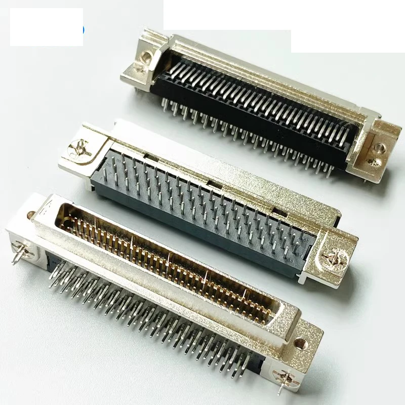 SCSI VHDCI68 VHDCI 68P V68 V.68 Single-layer Male Adapter 90 Degree Plug-in VHDCI 68P male Connector