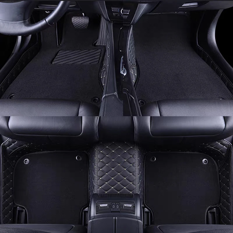 Custom Double Layered Car floor Mats Fit For Volkswagen Passat B7 2010 2011 2012 2013 2014 Auto Foot Carpet