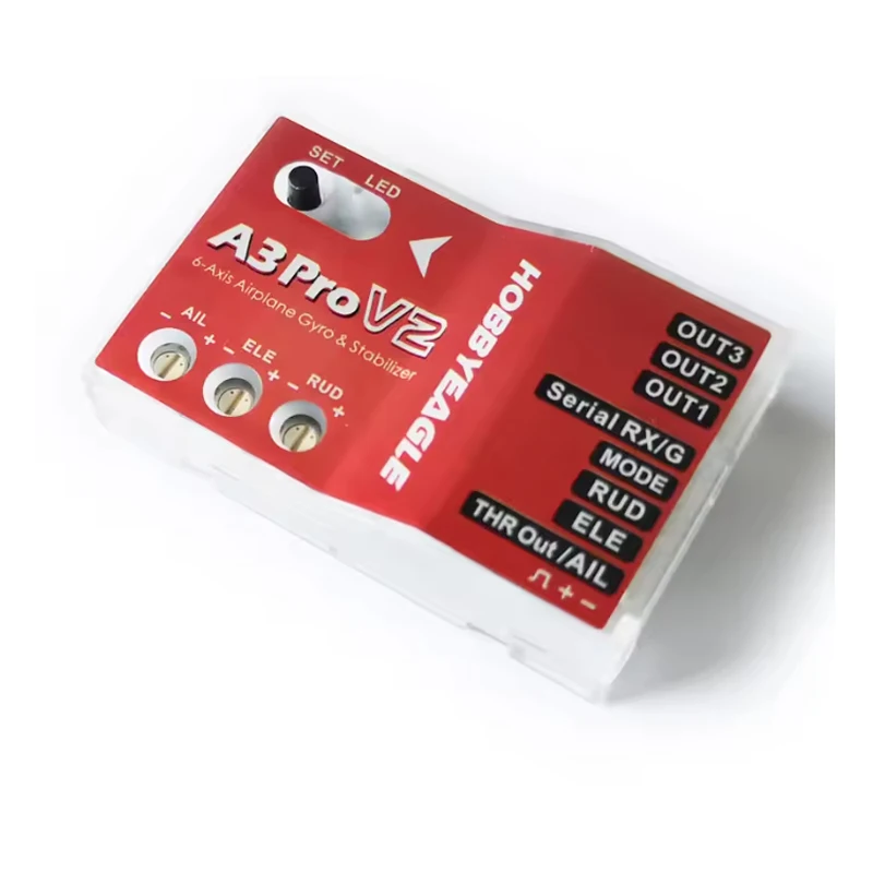 HobbyEagle A3 Pro/A3 Pro V2 6-Axis Gyro Stabilizer 32-Bit MCU 6 Flight Modes RC Fixed Wing Controller Part