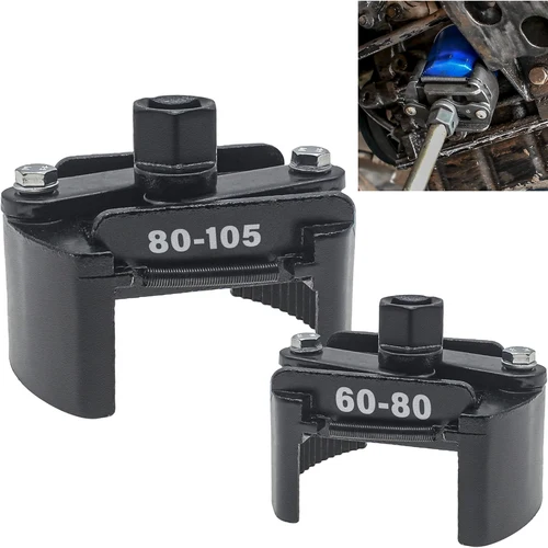 Imagen 1 del producto Llave de acero ajustable de 60-105mm para filtro de aceite de coche, removedor de llaves de filtro, accesorios de acero para camión y motocicleta