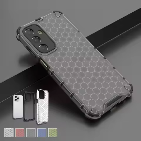 Luxury Honeycomb Hybrid Case For Samsung Galaxy S24 S23 S22 S21 FE S20 Ultra S10 Plus Note 20 10 Lite 2in1 Rubber Candy Cover