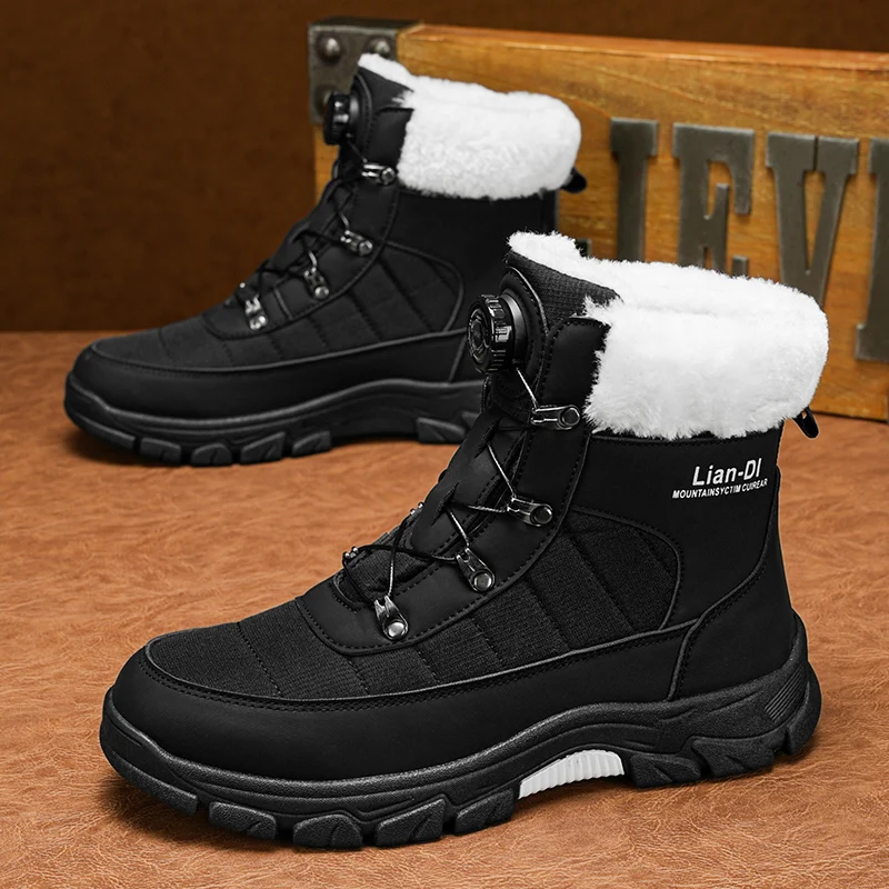 

Large size men's winter shoes sports and casual cotton shoes cold resistant and warm snow boots anti slip outdoor hiking boots