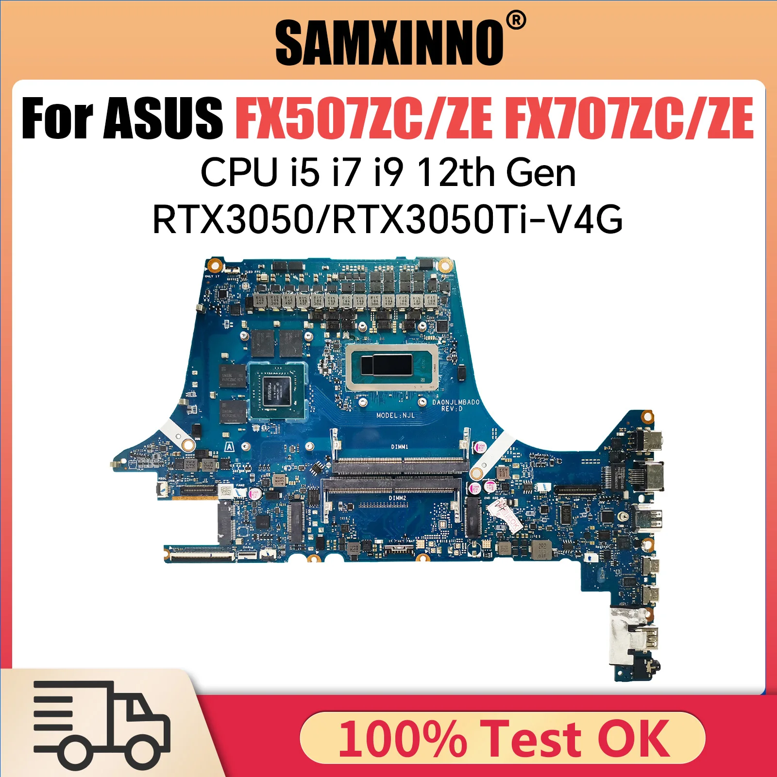 

FX507ZC Mainboard For ASUS FX707ZC FX507ZE FX707ZE FX517ZC FX517ZE TUF507Z TUF517Z FX507Z FX517Z Laptop Motherboard V4G