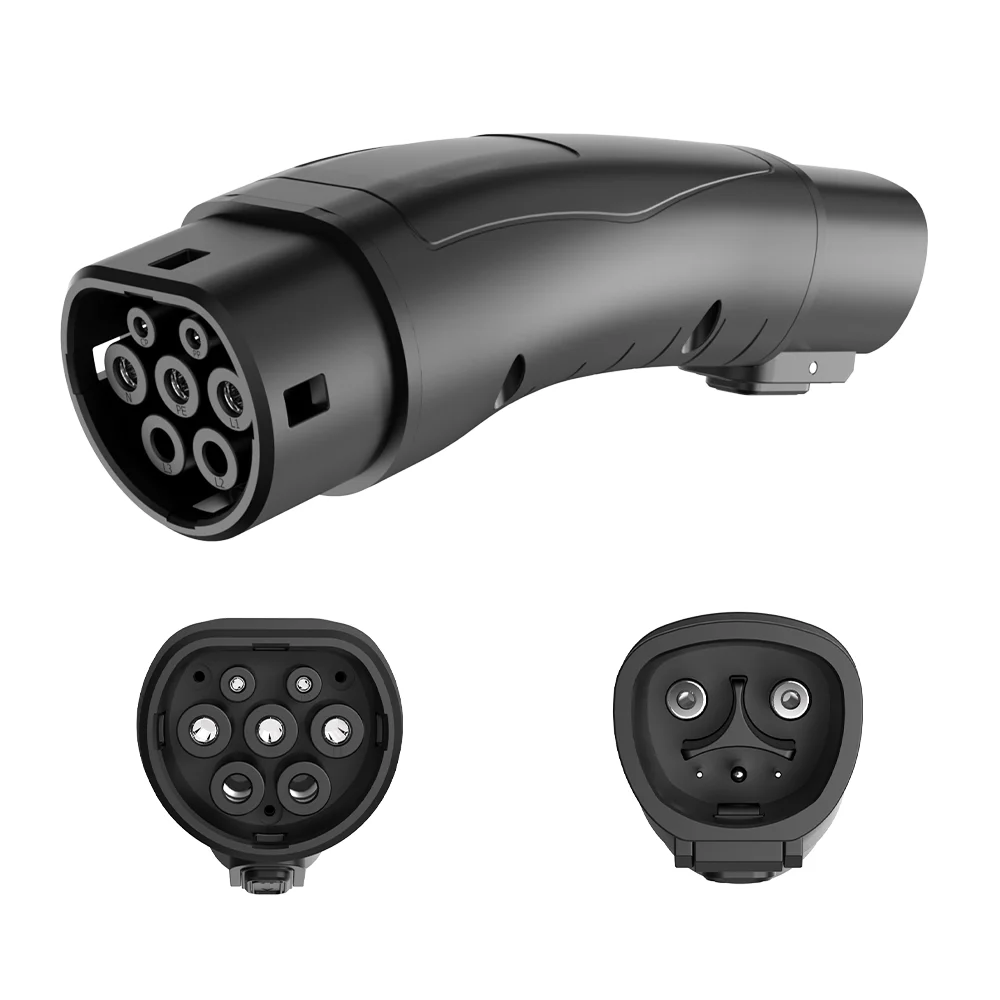 

2026 DJE New Energy Vehicle Electric Car Adapter Ev Charger for tesla to Type2 Adapter for Tesla Model s 3 X Y