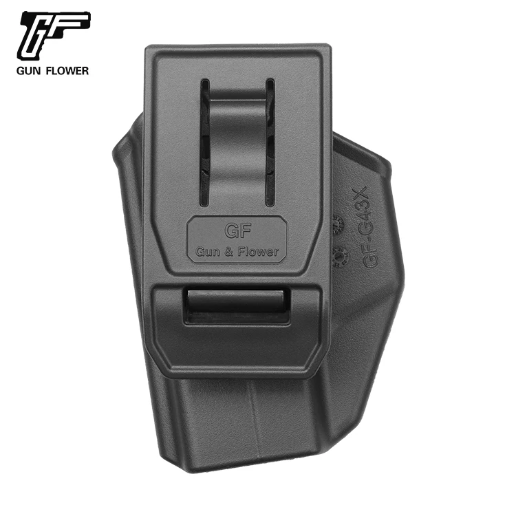 Polymer holster mit Level-II-Retention, taktische Schnellzug-Waffen taschen, passend für Glock 43,43x, nicht für G43x Mos, Owb-Index,Finger-Release