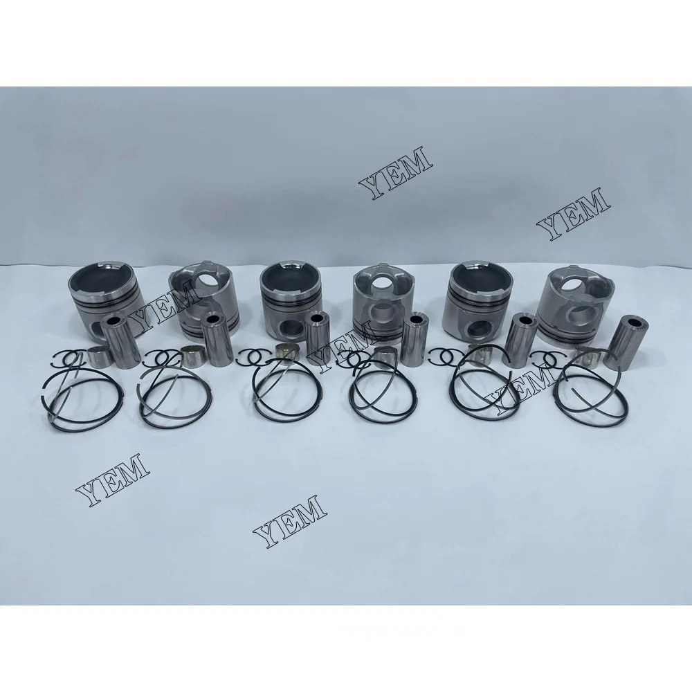 New K19 Cylinder Piston Kit With Ring For Cummins Excavator Forlift Engine.