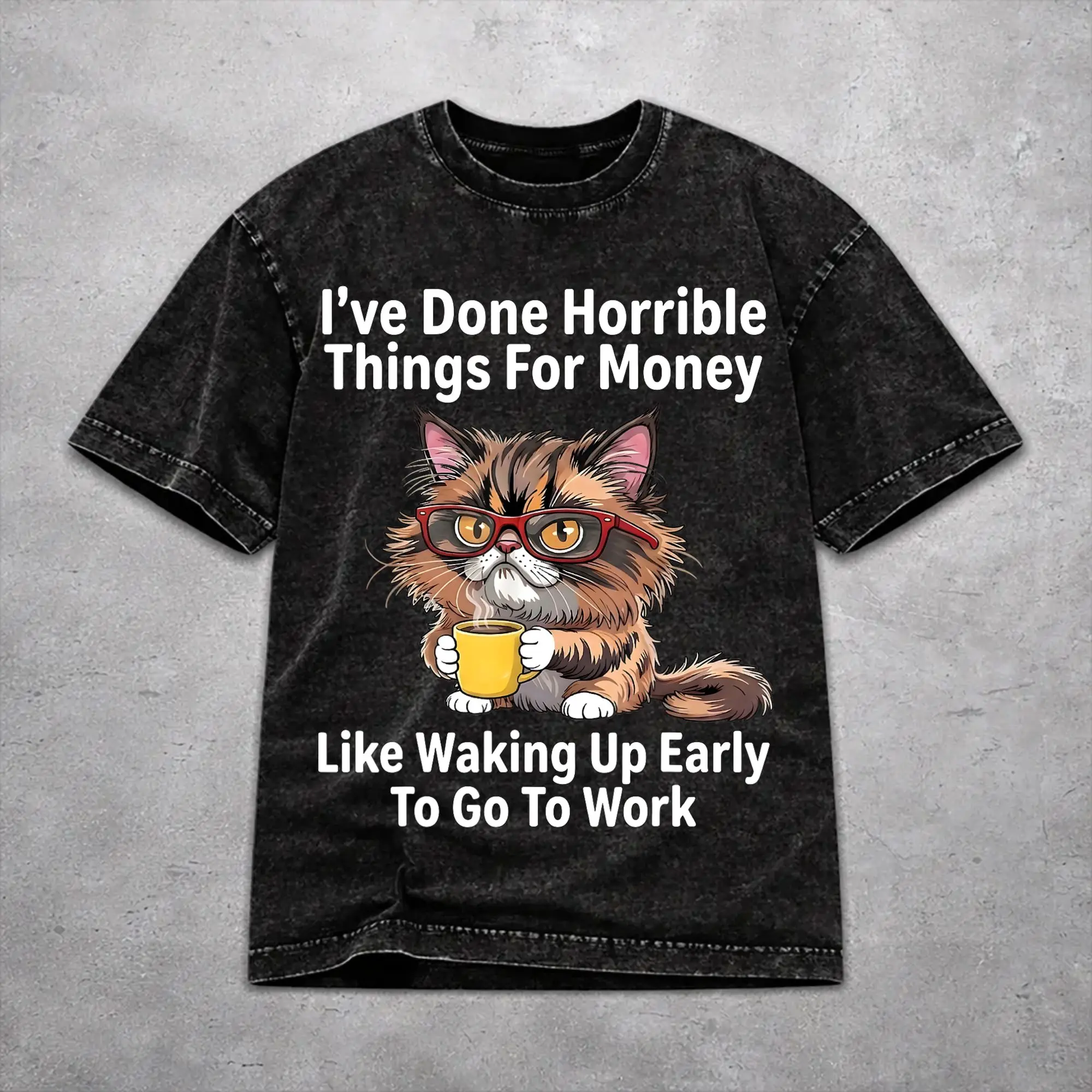Women Men I've Done Horrible Things for Money Shirt Graphic Cotton Washed  Retro Outfit Tees