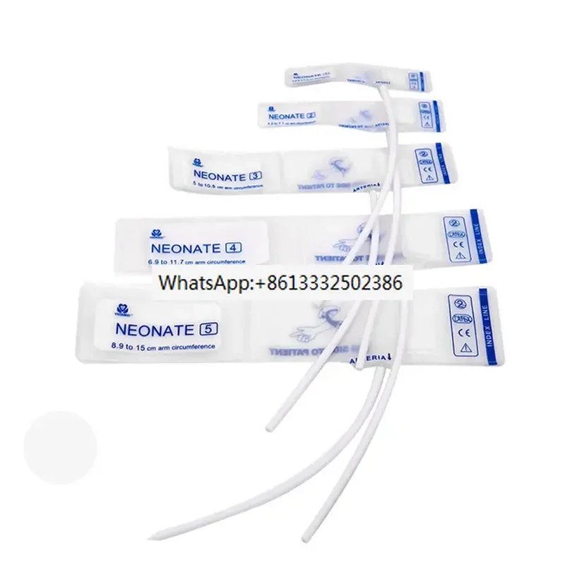 

10PCS/Newborn Disposable Transparent TPU Single Tube NIBP Cuff No.1 2 3 4 5