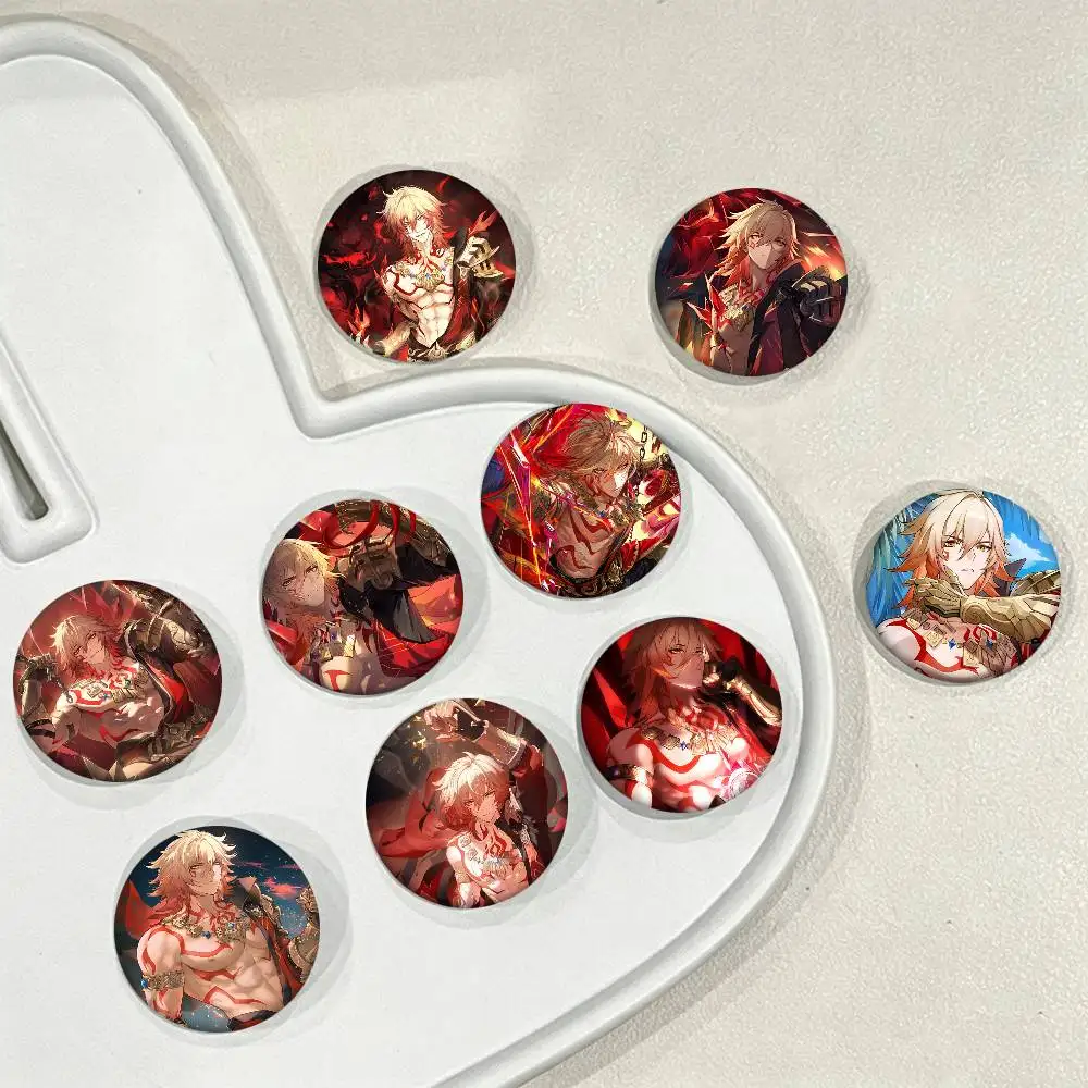 Game Honkai Star Rail Mydei Anime Round Badge Lapel Pin Backpack Clothing Jewelry Accessories Gift Brooch