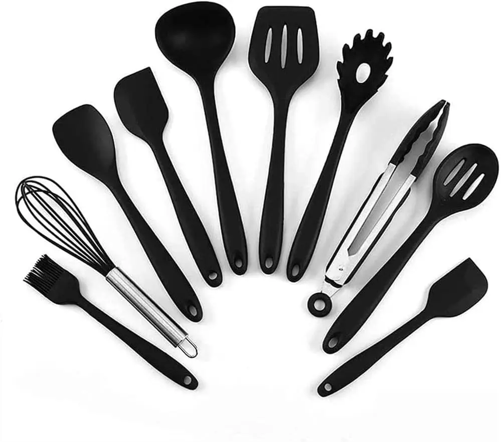 

Kitchen Utensil Set - Cooking Utensils - Silicone Kitchen Utensils - Nonstick Cookware with Spatula Set, Best Kitchen Tools, Kit