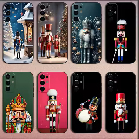 Cool Nutcracker Phone Case For Samsung S25,S24,S21,S22,S23,S30,Ultra,S20,Plus,Fe,Lite,Note,10,9,5G Black Soft Cover