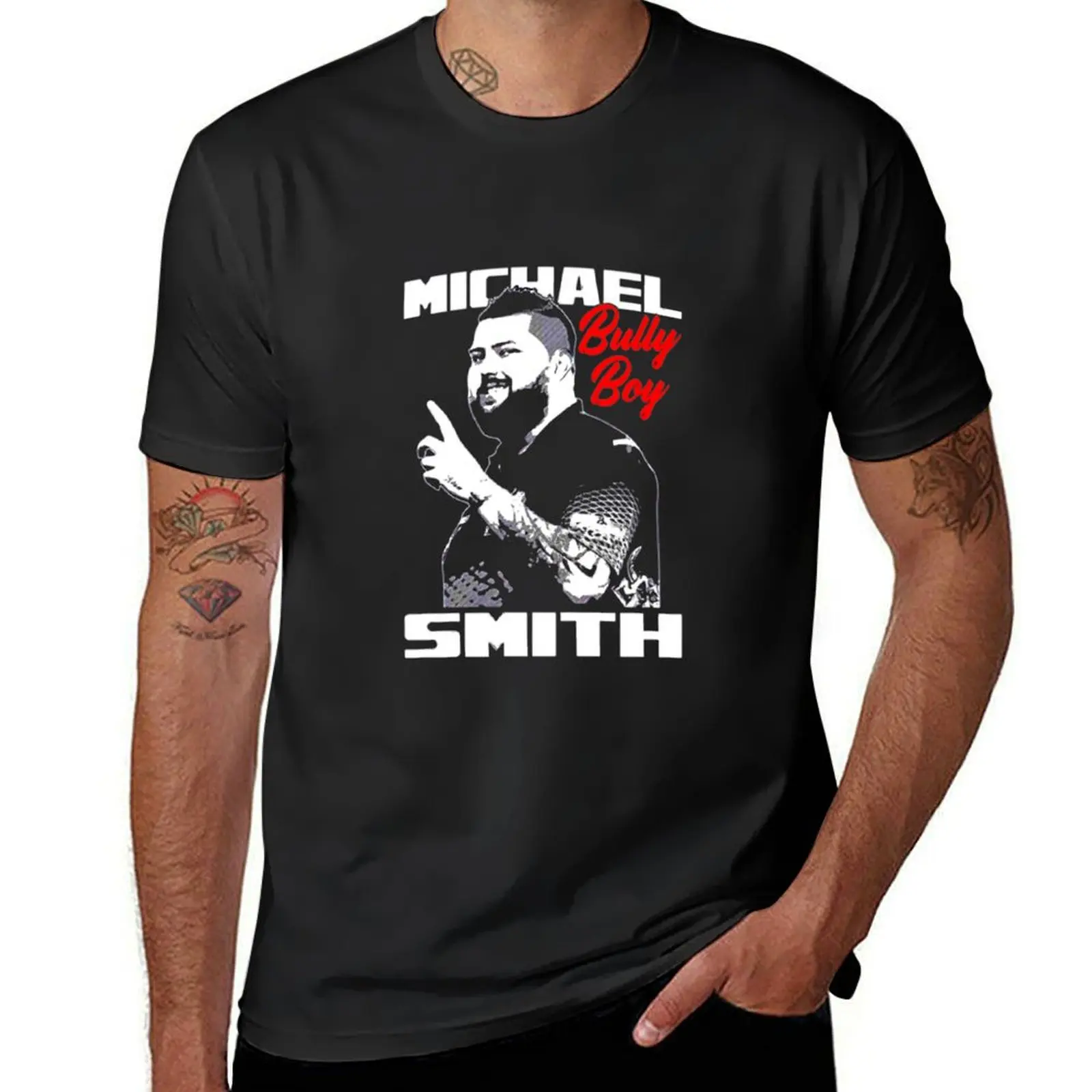 

Michael Smith Darts Player T-Shirt valentines boutique clothes heavyweights plain black t shirts for men
