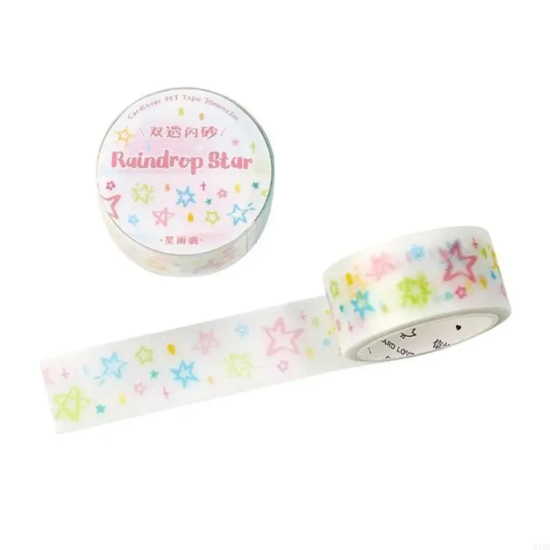 Scrapbooking Tape Decorative Tape for Craft Journal Planner Photo Frame Cartoon Aesthetic Tape 20mmx3m for Scrapbooking 