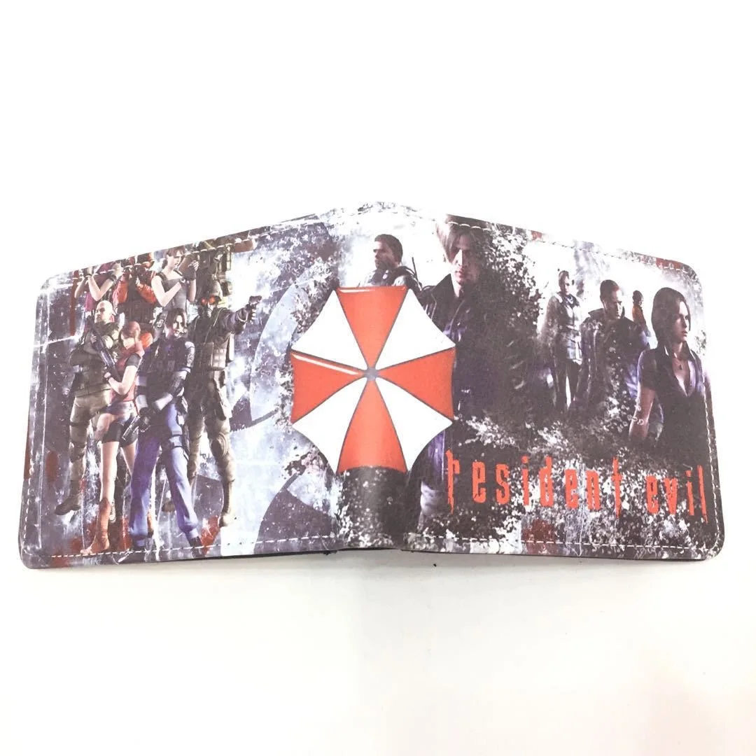 Protective umbrella anime Residents Evil wallet short male and female students anime peripheral wallet wallet card bag gift
