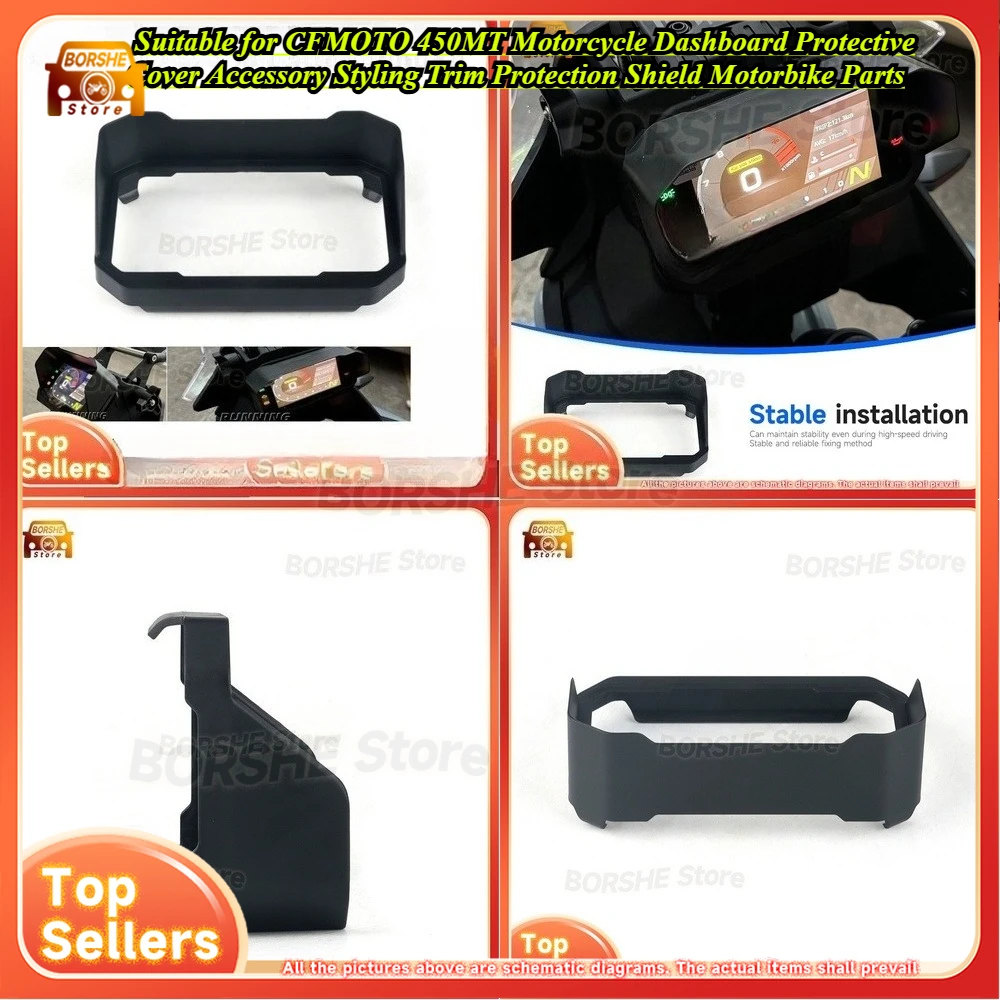 

2026 Suitable for CFMOTO 450MT Motorcycle Dashboard Protective Cover Accessory Styling Trim Protection Shield Motorbike Parts